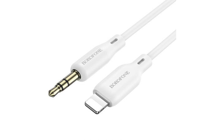 Кабель аудио BOROFONE BL18 (штекер Lightning - штекер AUX) Digital audio conversion cable (белый)