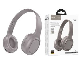 Наушники мониторные беспроводные HOCO W46 wireless headphones Bluetooth (коричневый) надорвана упаковка