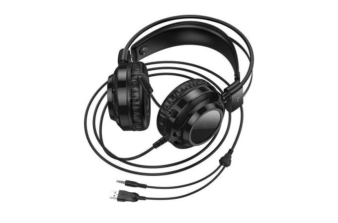 Наушники мониторные проводные HOCO W110 Resource gaming headphones (черный)