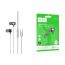 Наушники вакуумные проводные HOCO M122 Power metal universal digital earphones with microphone Type-C (серый)