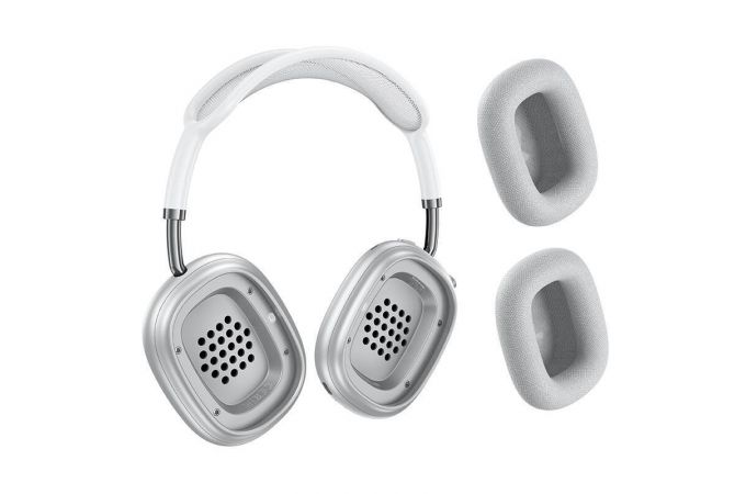 Наушники мониторные беспроводные BOROFONE BO35 Plus Adorable ANC Bluetooth (серебро)