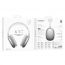 Наушники мониторные беспроводные BOROFONE BO35 Plus Adorable ANC Bluetooth (серебро)