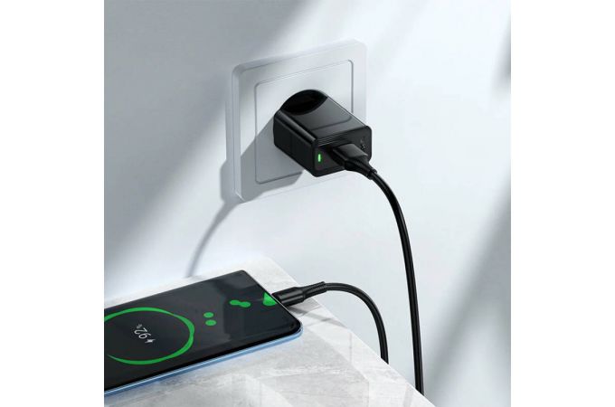 Сетевое зарядное устройство USB HOCO CS91A Leader 2100 mAh (черный)