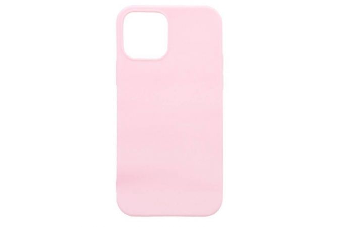 Чехол для iPhone 12 (5.4) тонкий (бледно-розовый)