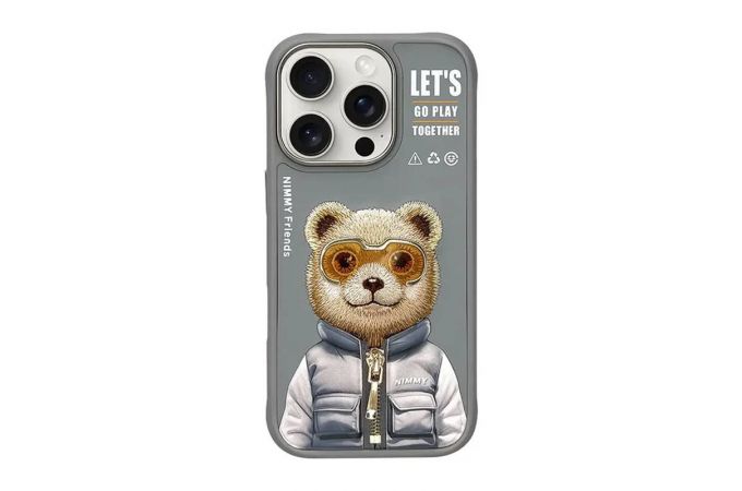 Чехол для телефона Nimmy Phone 16 (Grey Bear)