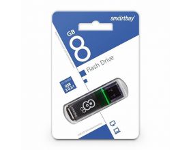 Флешка USB 3.0 Smartbuy 8GB Glossy series Dark Grey (SB8GBGS-DG)