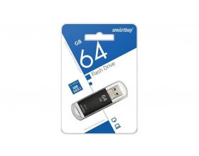 Флешка USB 3.0 Smartbuy 64GB V-Cut Black (черный) (SB64GBVC-K)