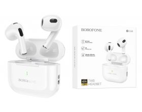 Наушники вакуумные беспроводные BOROFONE BW58 True wireless BT headset Bluetooth (белый)