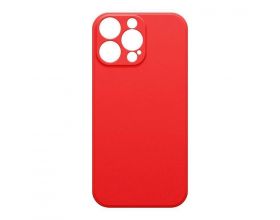Чехол силиконовый для iPhone 15 (6,1) тонкий (красный)