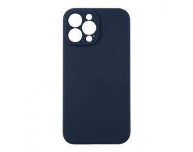 Чехол силиконовый для iPhone 15 Pro (6,1) тонкий (темно-синий)