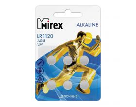 Батарейка часовая Mirex AG8 / LR1120  1,5V  цена за 6 шт, блистер (23702-LR1120-E6)