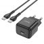 Сетевое зарядное устройство USB-C + кабель Type-C HOCO N32 PD30W (черный)
