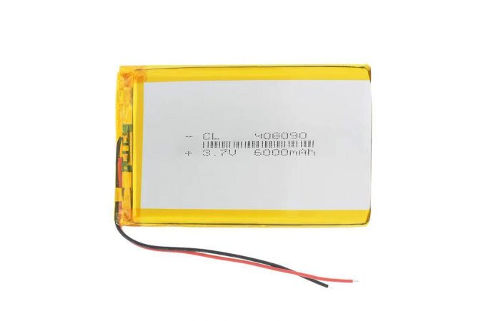 Универсальный аккумулятор 90x80x4 3.7V 6000mAh (4080105P)