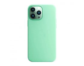 Чехол для iPhone 16 (6,1) Silicone Case Soft Touch MagSafe Aquamarine (аквамарин)
