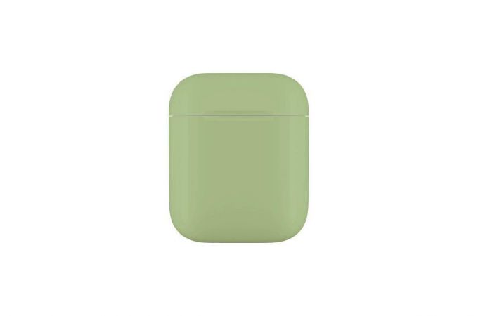 Чехол для наушников Soft-Touch AirPods пластиковый (салатовый)