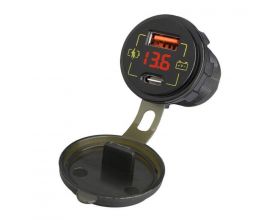 Разветвитель авто TDS TS-CAU58 Красный (Врезной)