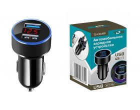 Автомобильное зарядное устройство TDS TS-CAU69 ЗУ авто 2*USB (5В,3100mA)