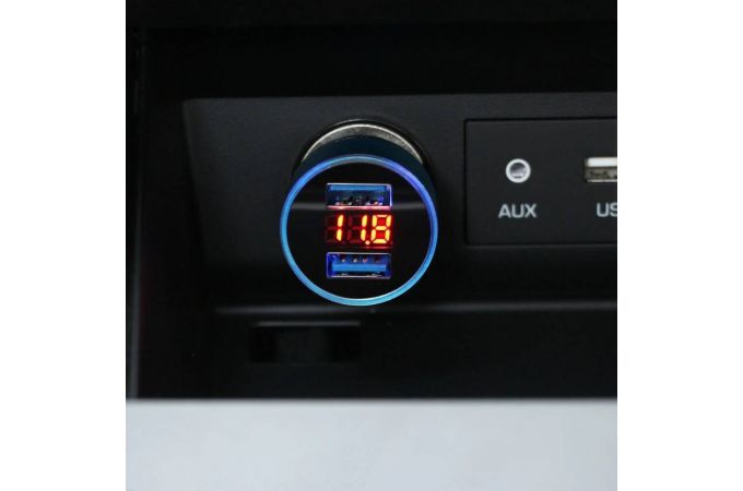 Автомобильное зарядное устройство TDS TS-CAU69 ЗУ авто 2*USB (5В,3100mA)