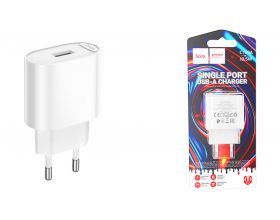 Сетевое зарядное устройство USB HOCO C109A (10.5W) Fighter (EU) (белый)