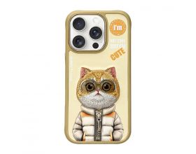Чехол для телефона Nimmy Phone 16 Pro (Golden Cat)