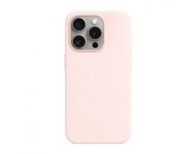 Чехол для iPhone 15 Pro (6,1) Silicone Case Soft Touch MagSafe Light Pink ( светло розовый)