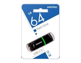 Флешка USB 2.0 Smartbuy Paean Black (черный) 64GB (SB64GBPN-K)
