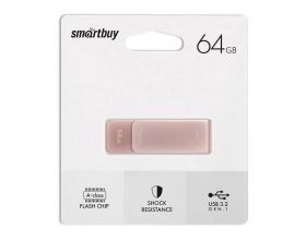 Флешка USB 3.0 /3.2 Gen.1 Smartbuy M1 Metal Apricot 64GB (SB064GM1A)