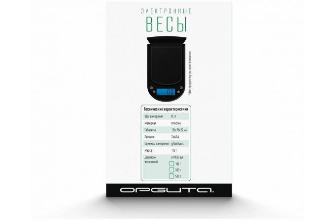 Весы портативные электрические Орбита OT-HOW04 300гр точность 0,01гр