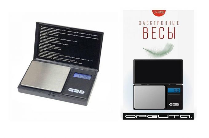 Весы портативные электрические Орбита OT-HOW06 500гр точность 0,01гр