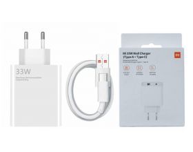 Сетевое зарядное устройство USB + кабель Type-C Xiaomi Redmi 33 W (origin.) (белый)
