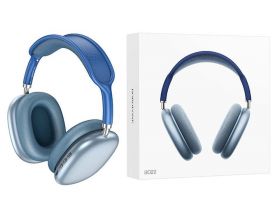 Наушники мониторные беспроводные BOROFONE BO22 Elegant wireless headset Bluetooth (голубой)