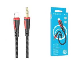 Кабель аудио BOROFONE BL14 (штекер Lightning - штекер AUX) Digital audio conversion cable (черный)