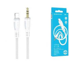 Кабель аудио BOROFONE BL14 (штекер Lightning - штекер AUX) Digital audio conversion cable (белый)