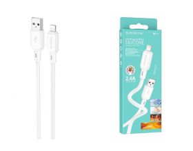 Кабель USB - Lightning BOROFONE BX94 2,4A (белый) 1м