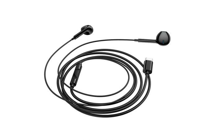 Наушники вакуумные проводные BOROFONE BM100 Fuente разъем Type-C (белый)