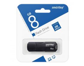 Флешка USB 3.1 SmartBuy 8GB CLUE Black (черный) (SB8GBCLU-K3)