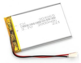 Универсальный аккумулятор 60x40x3 3.7V 2000mAh
