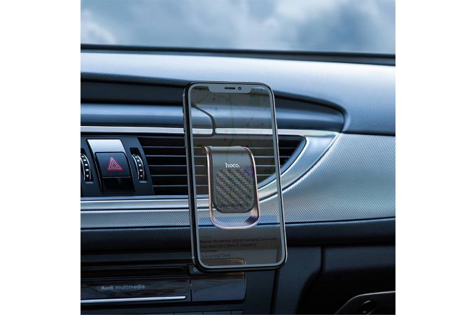 Держатель автомобильный для телефона HOCO CA74 Universe air outlet magnetic in-car holder черно-бронзовый