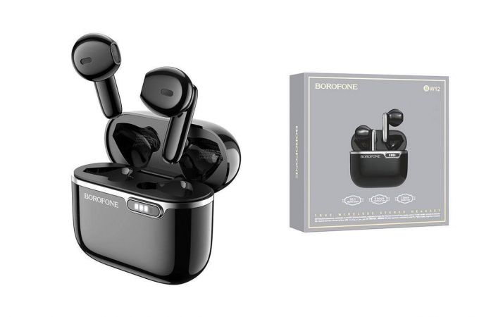 Наушники вакуумные беспроводные BOROFONE BW12 Leisure true wireless BT Earphone Bluetooth (черный)