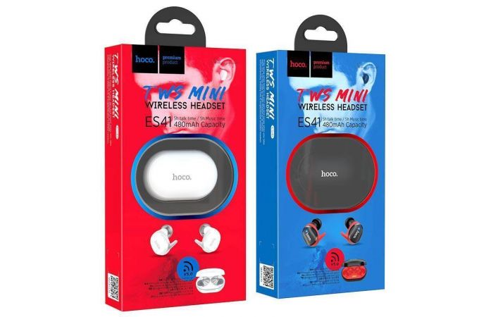 Наушники вакуумные беспроводные HOCO ES41 Clear sound TWS bluetooth earphone Bluetooth (черный)