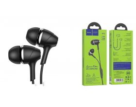 Наушники вакуумные проводные HOCO M76 Maya universal earphones (черный)