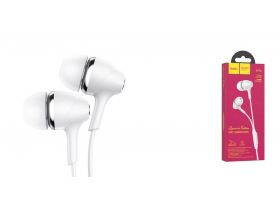 Наушники вакуумные проводные HOCO M76 Maya universal earphones (белый)