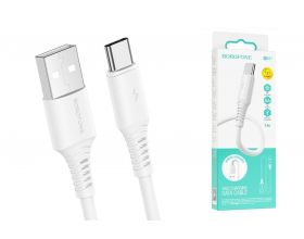 Кабель USB - USB Type-C BOROFONE BX47 (белый) 1м