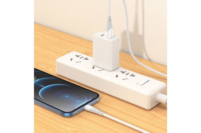 Кабель USB - Lightning BOROFONE BX60, 2,4A (белый) 1м