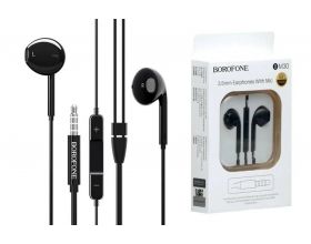 Наушники вакуумные проводные BOROFONE BM30  (черный)