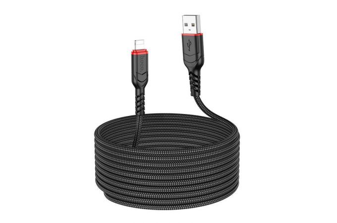 Кабель USB - Lightning HOCO X59 (черный) 3м