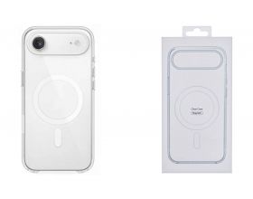 Чехол для iPhone 17 Air (6,6) пластиковый Clear Case MagSafe (прозрачный) в упаковке