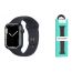 Ремешок для Apple Watch HOCO WA01 Классический спортивный силиконовый ремешок Flexible series (42-49 мм, полуночный синий)