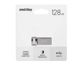 Флешка USB 3.0 /3.1 SmartBuy M2 Metal 128GB R/W up to 180/170 MB/s гарантия 5 лет (SB128GBM2)