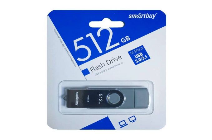 Флешка USB 3.0/3.1 Smartbuy Twist Dual 512GB (SB512GB3DUOTWK)